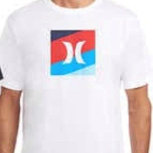 Hurley Men's Graphic Tee, White, Size L